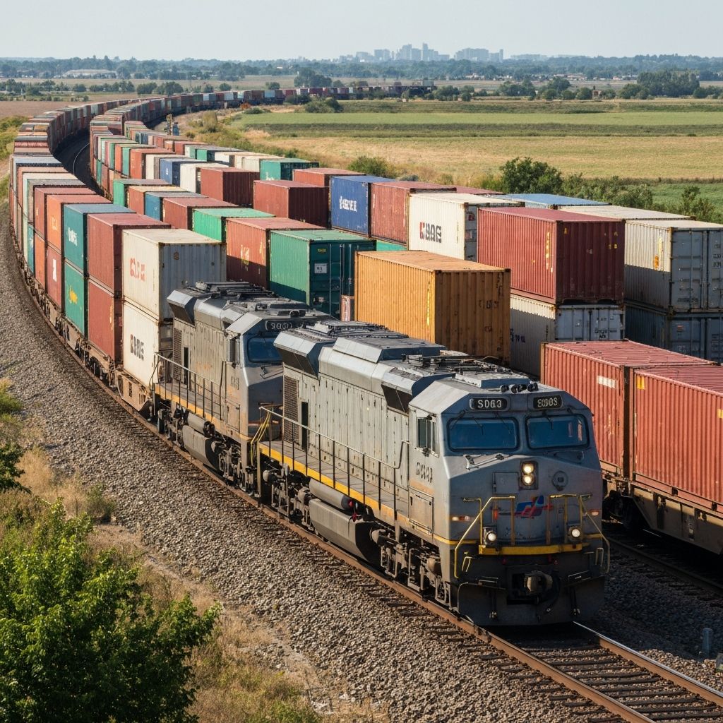 Train freight transport